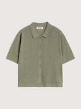 Cardigan Juniperalf Green Woman Linen | Ecoalf