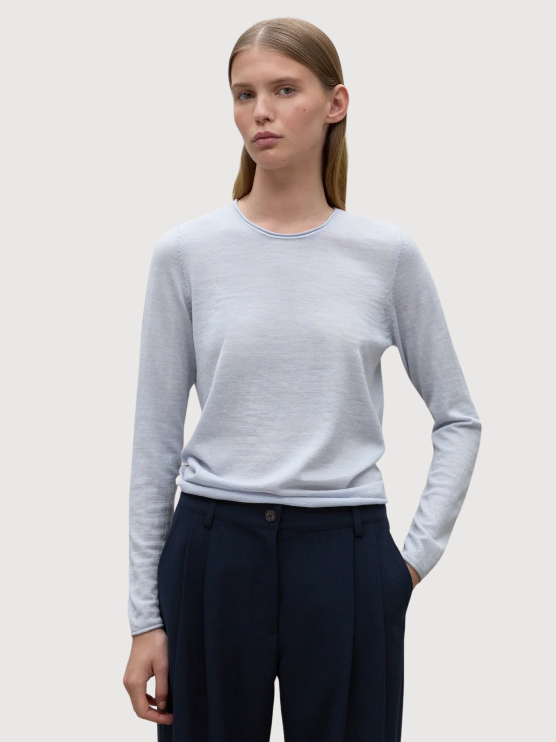 Milo Pullover Wolle Blau Damen  | ECOALF