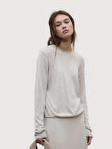 Pullover Milo Knit Damen Stein | Ecoalf