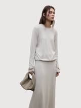 Pullover Milo Knit Damen Stein | Ecoalf