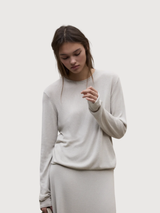 Pullover Milo Knit Damen Stein | Ecoalf