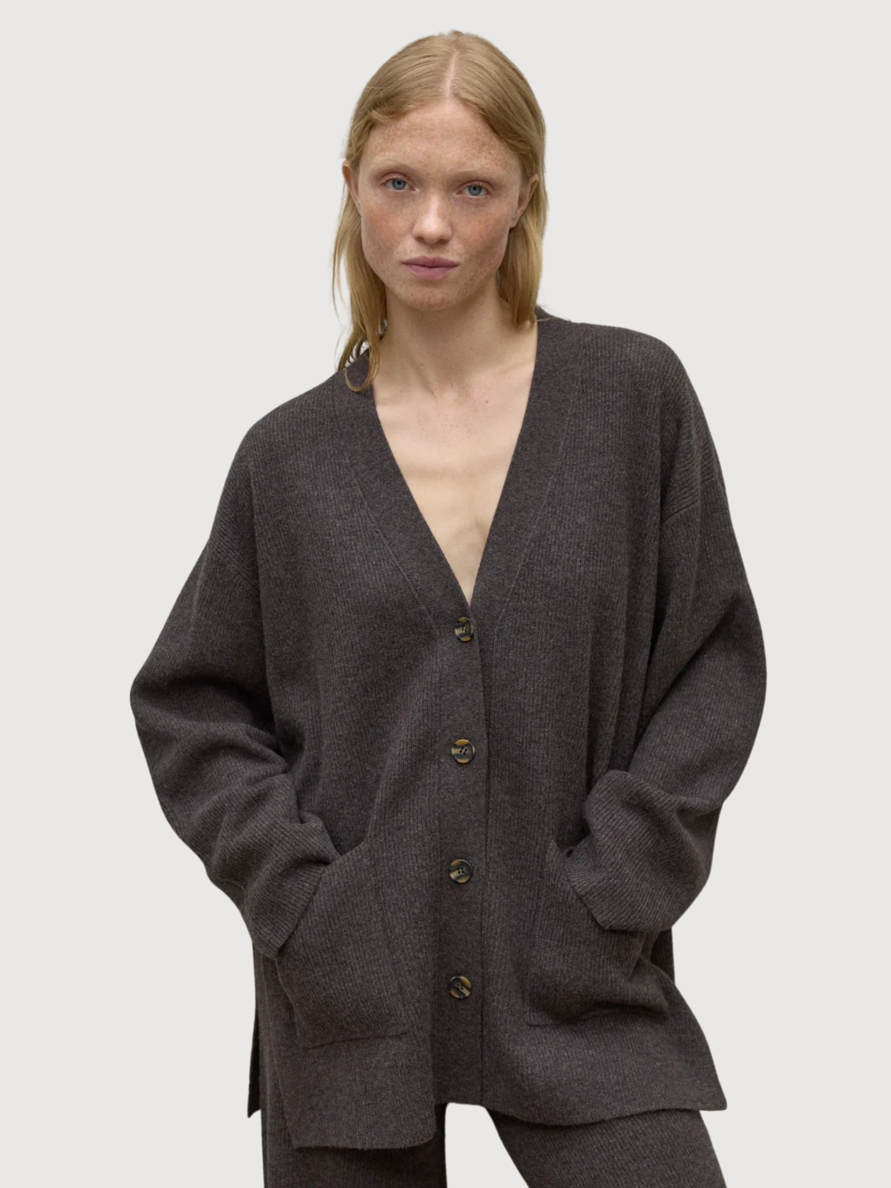 Nim Cardigan Schwarz Damen | Ecoalf