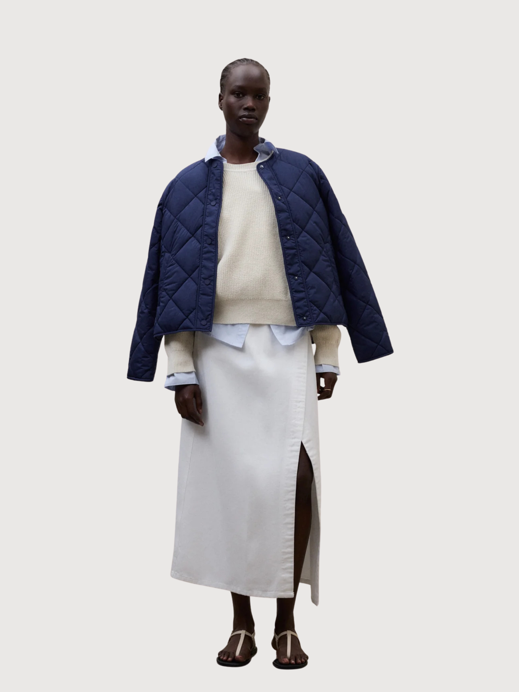 NONI KNIT DAMEN Ecru | Ecoalf