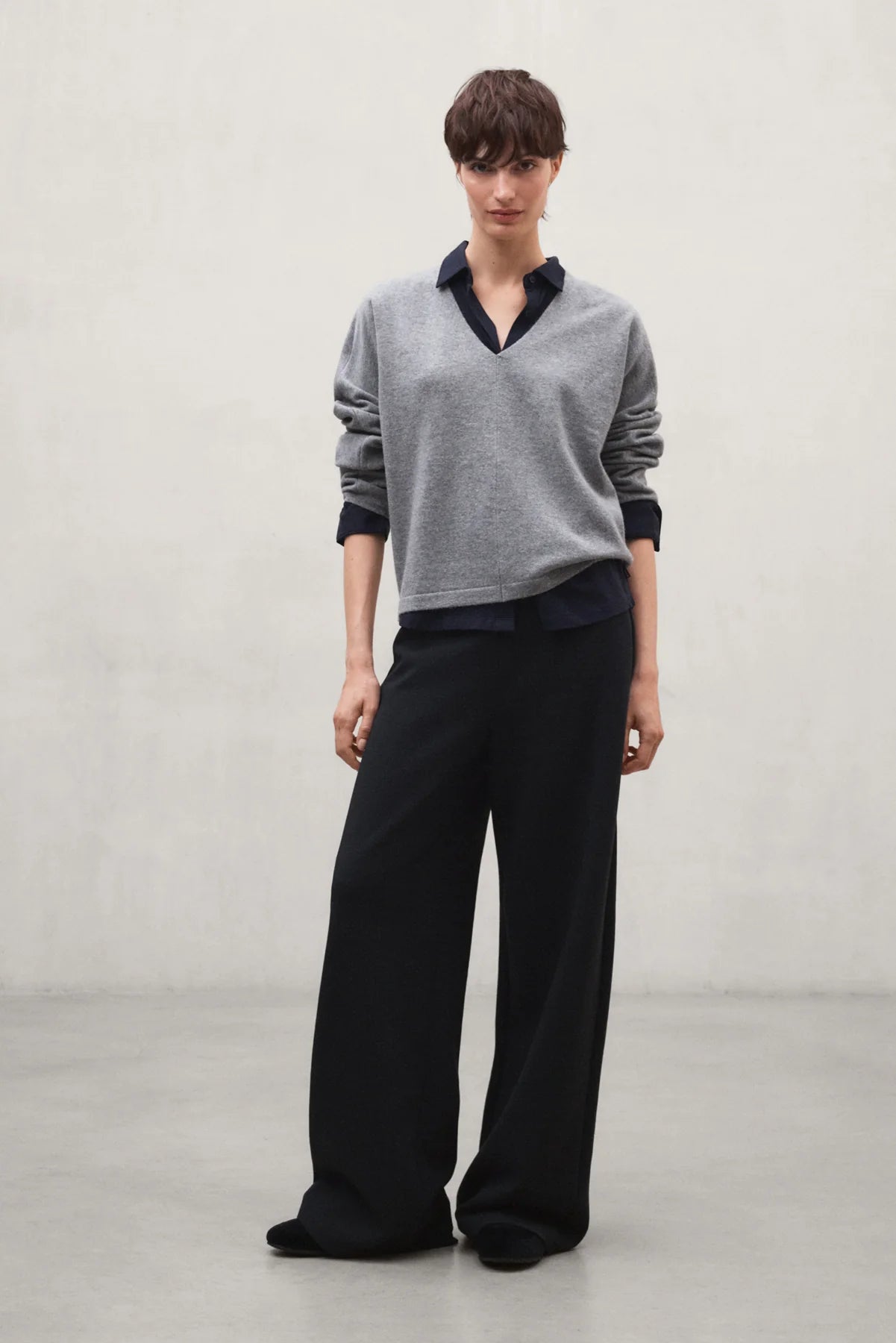 Yebes Women's Sweater Medium Grey Melange | ECOALF