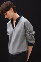 Yebes Women's Sweater Medium Grey Melange | ECOALF