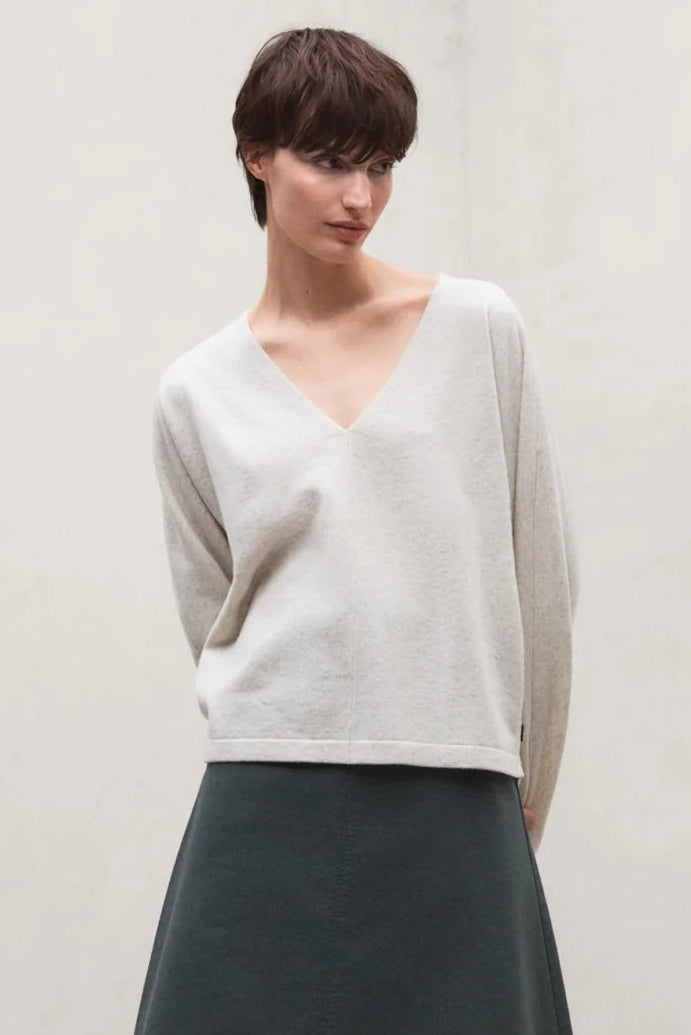 Yebes Women's Sweater Bone Melange | ECOALF