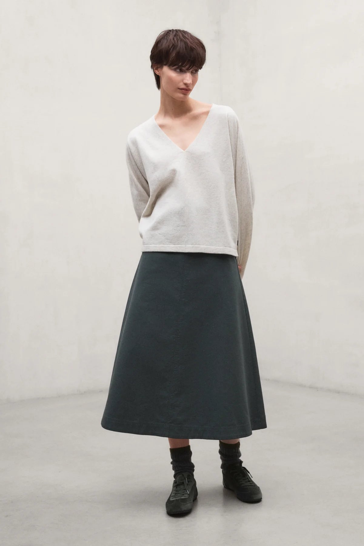 Yebes Women's Sweater Bone Melange | ECOALF