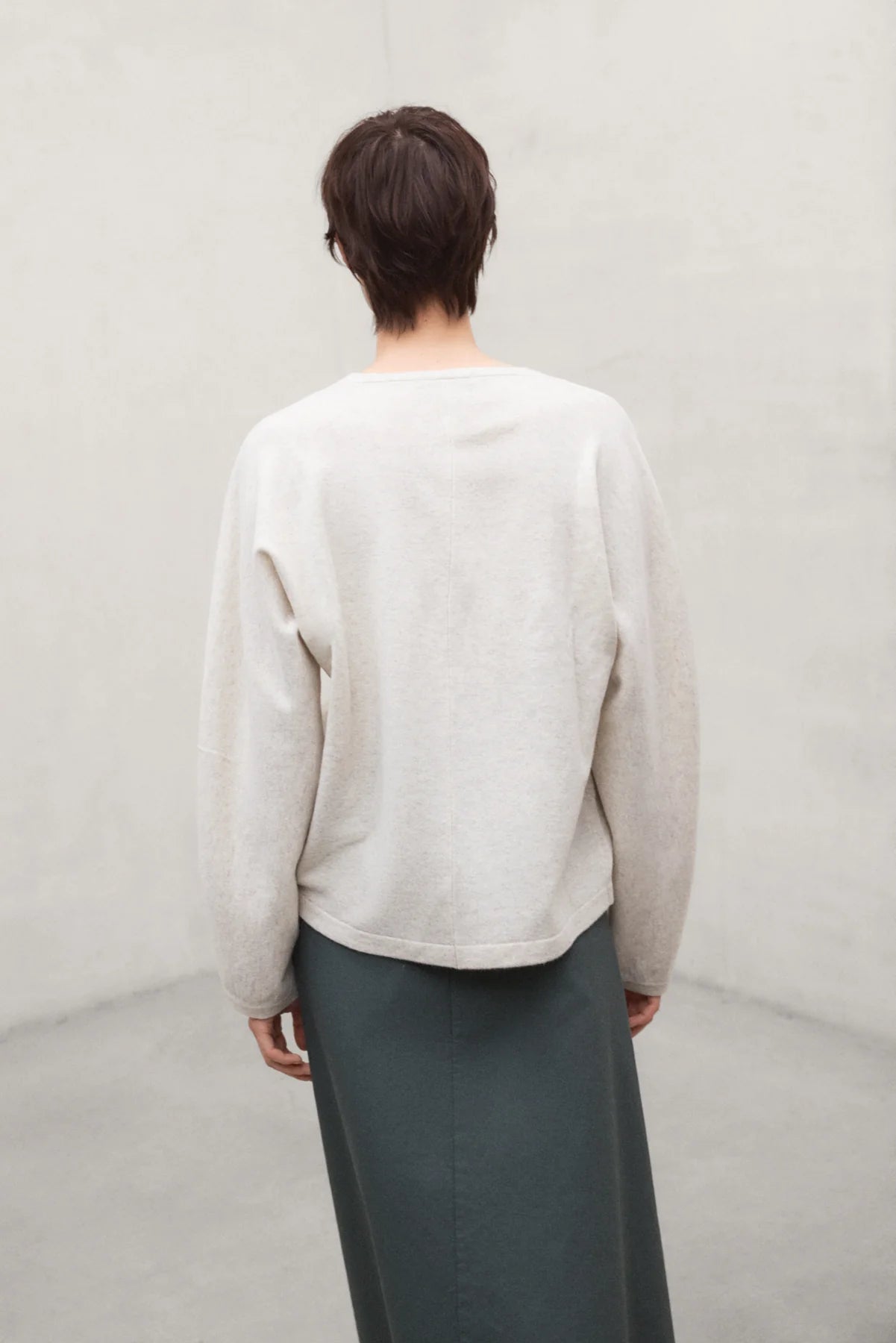Yebes Women's Sweater Bone Melange | ECOALF