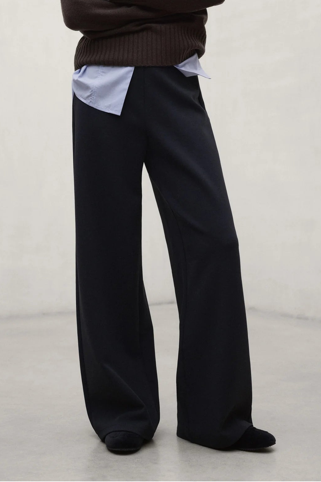 Arda Women's Trousers Navy Black | ECOALF