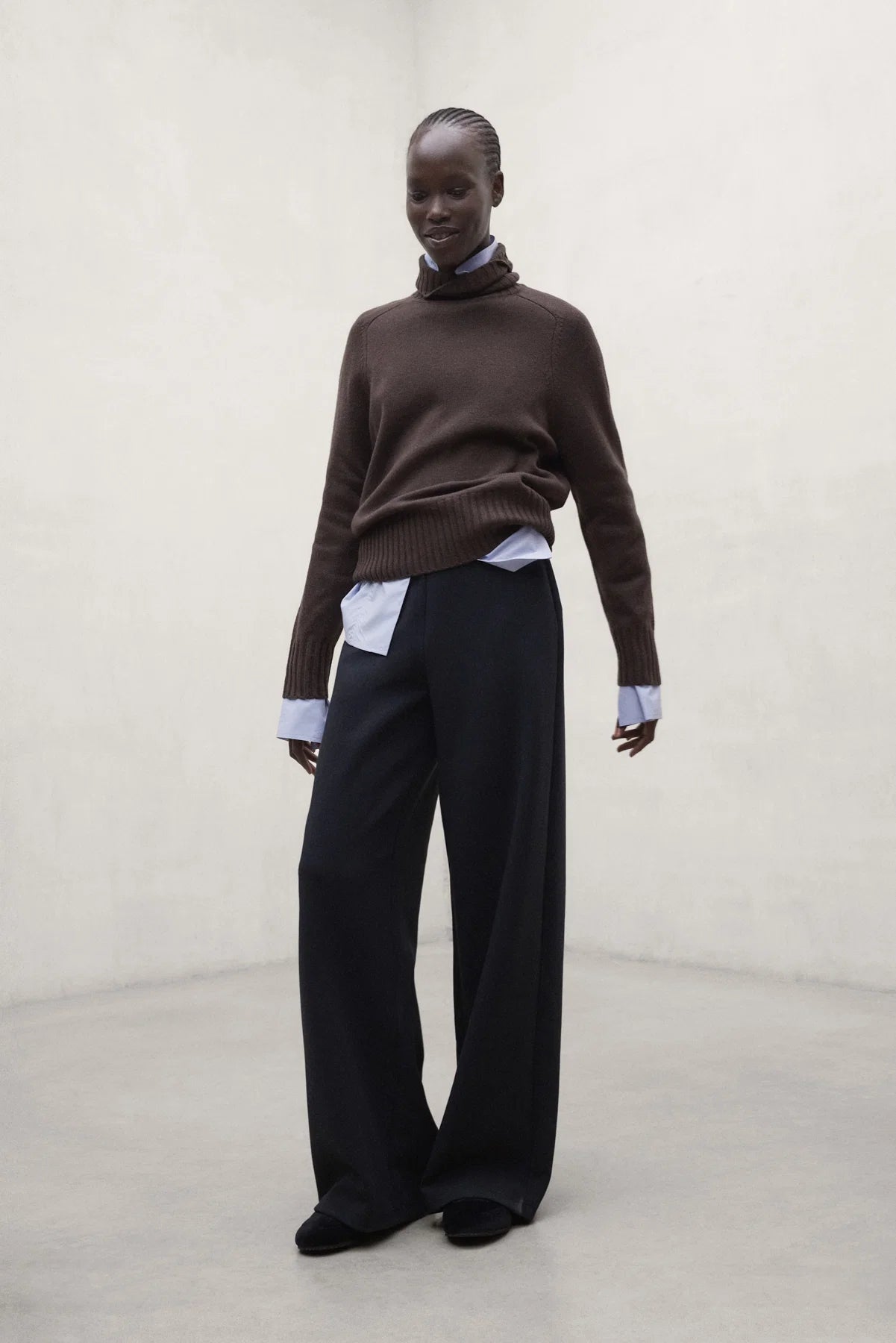 Arda Women's Trousers Navy Black | ECOALF