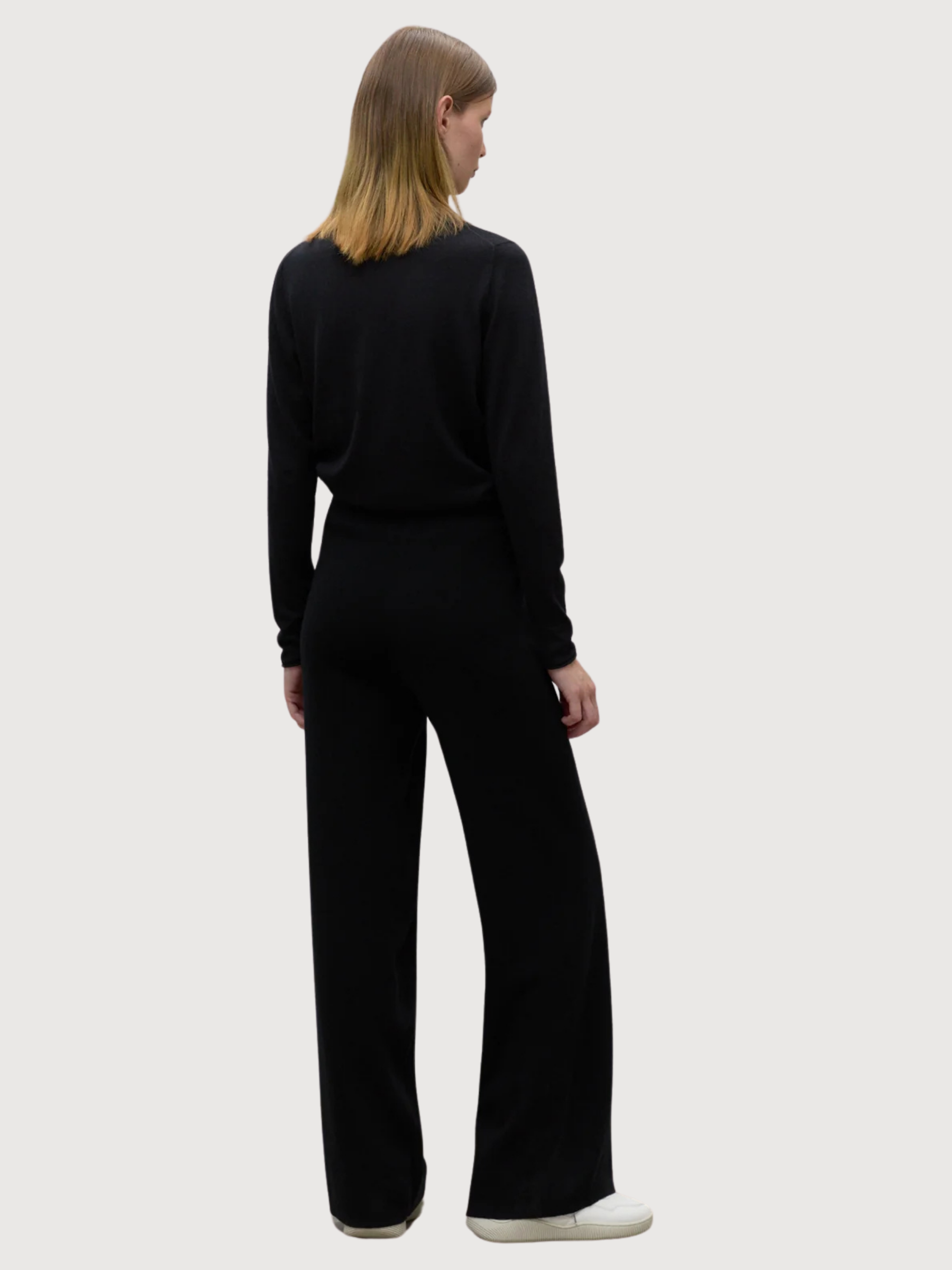 Cabril Pantaloni Nero Donna | Ecoalf