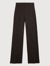 Cipre Dark Brown Woman Knitted Trousers |Ecoalf