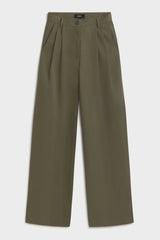 Miel Ten Cot Women's Trousers Olive | ECOALF