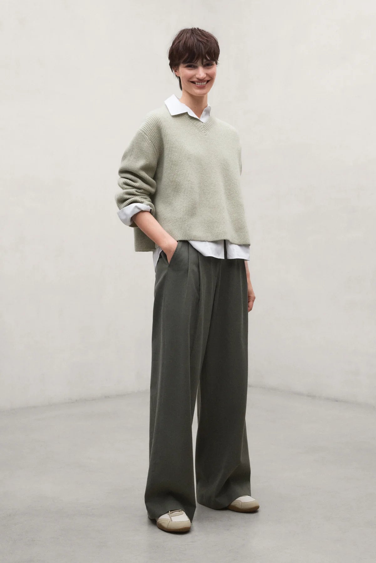 Miel Ten Cot Women's Trousers Olive | ECOALF