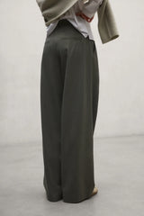 Miel Ten Cot Women's Trousers Olive | ECOALF