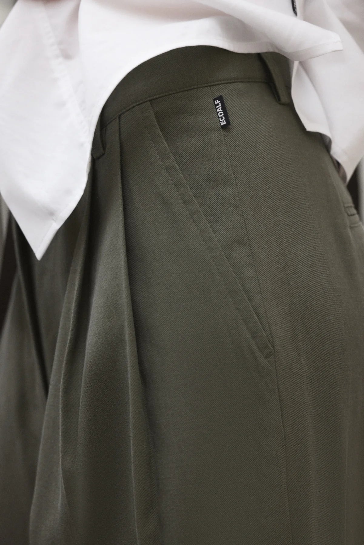 Miel Ten Cot Women's Trousers Olive | ECOALF