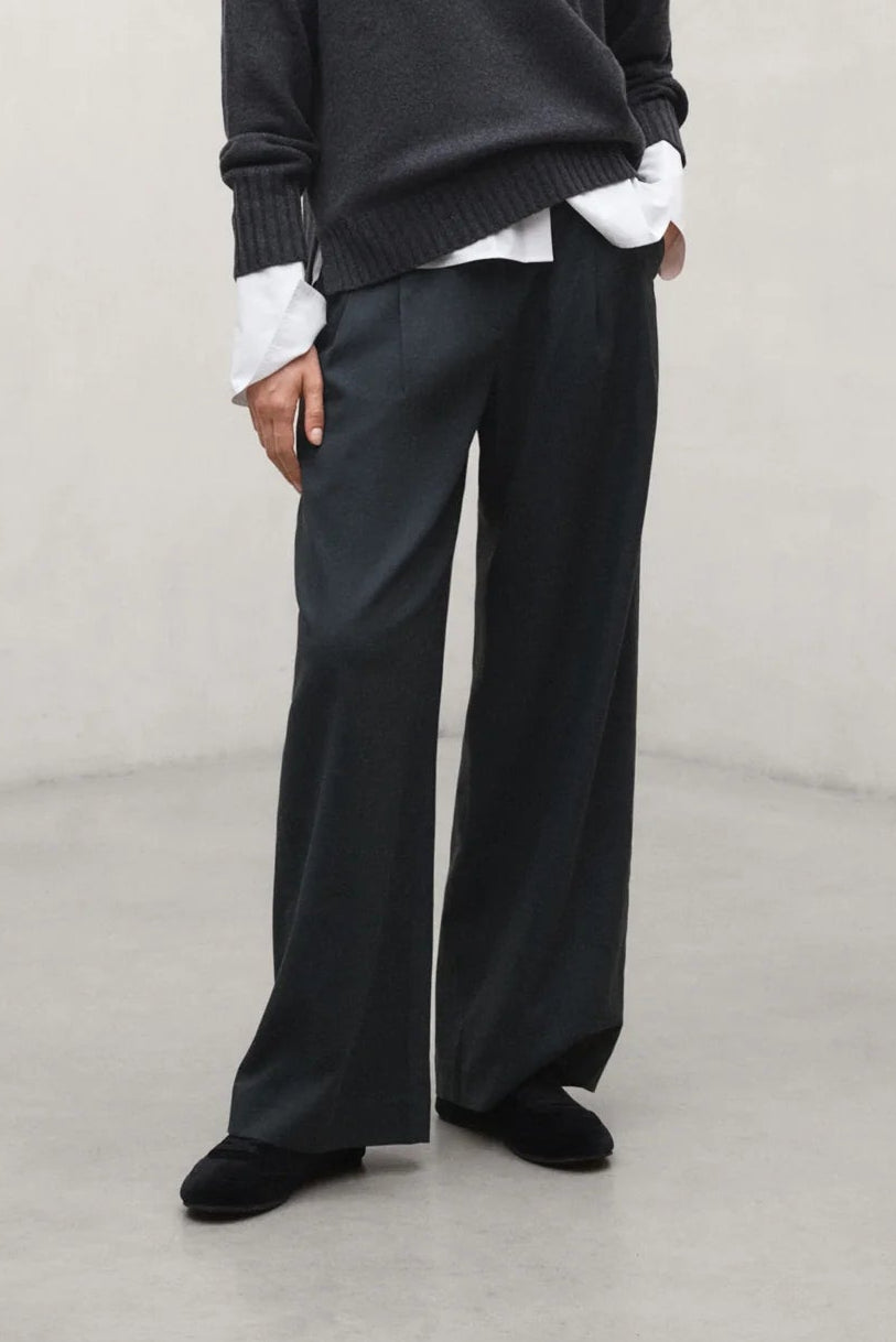Miel Ten Cot Women's Trousers Charcoal Khaki | ECOALF