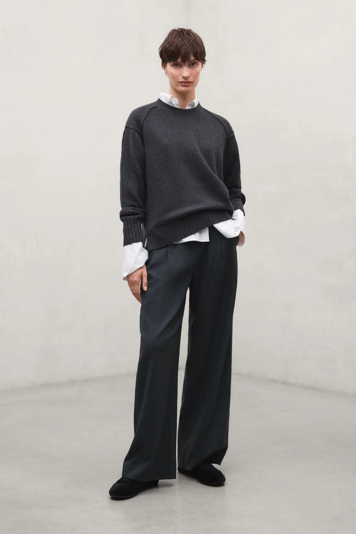 Miel Ten Cot Women's Trousers Charcoal Khaki | ECOALF