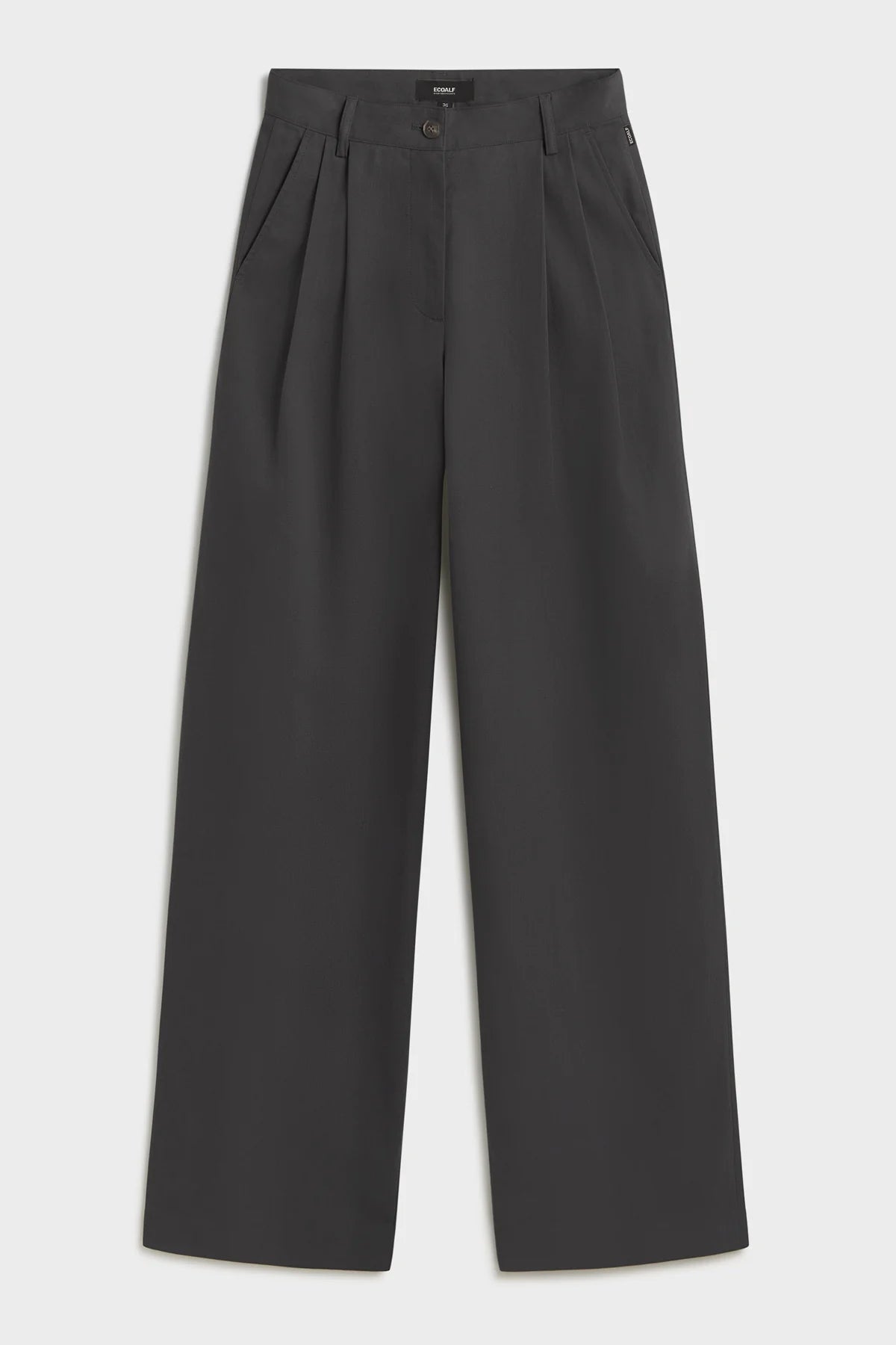 Miel Ten Cot Women's Trousers Charcoal Khaki | ECOALF