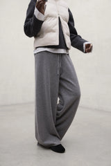 Millan Women's Trousers Medium Grey Melange | ECOALF