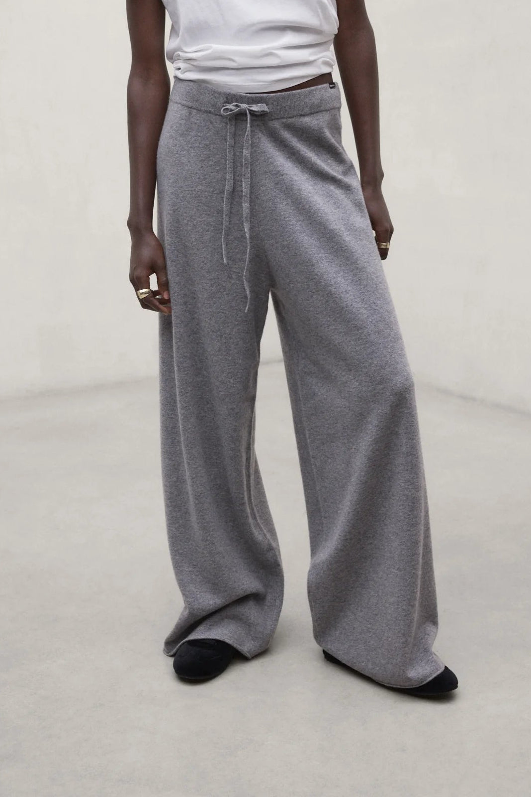 Millan Women's Trousers Medium Grey Melange | ECOALF