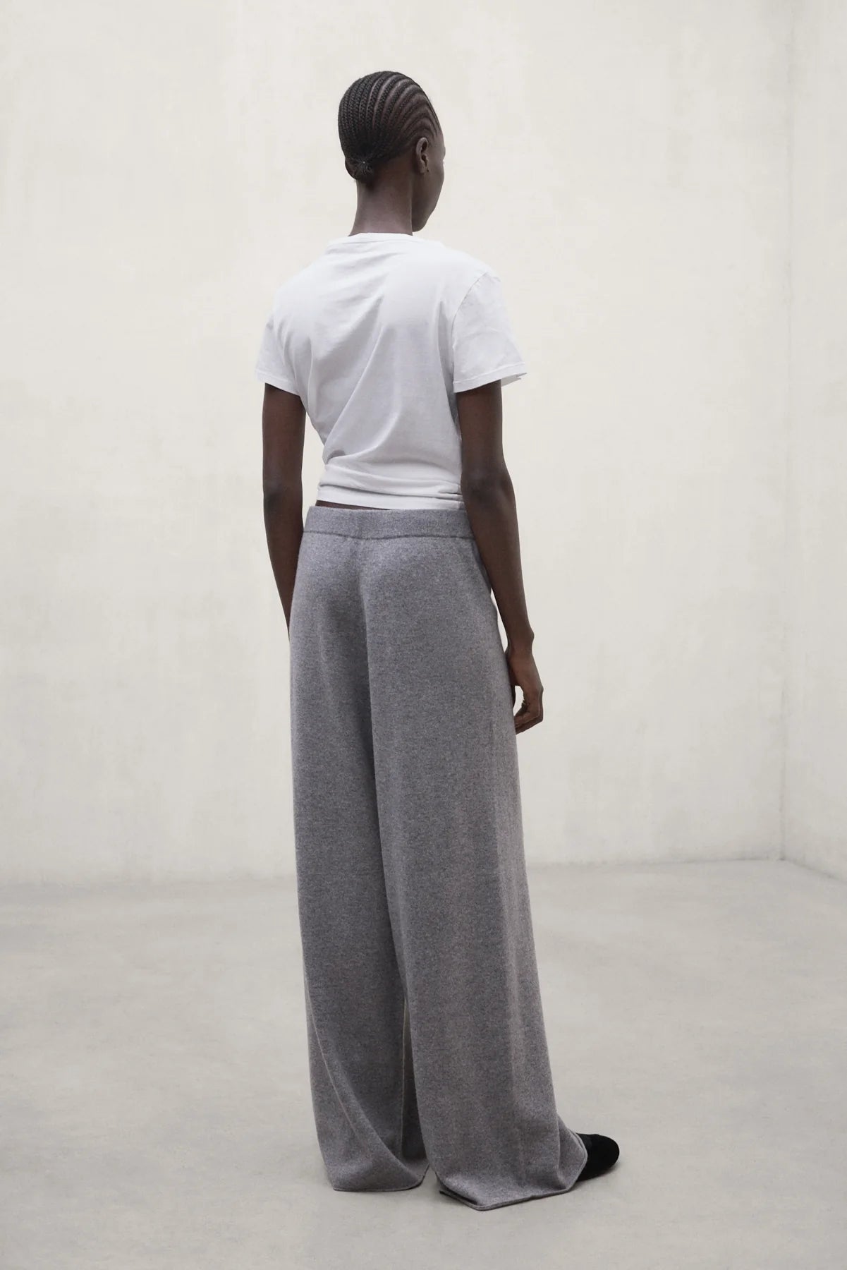 Millan Women's Trousers Medium Grey Melange | ECOALF
