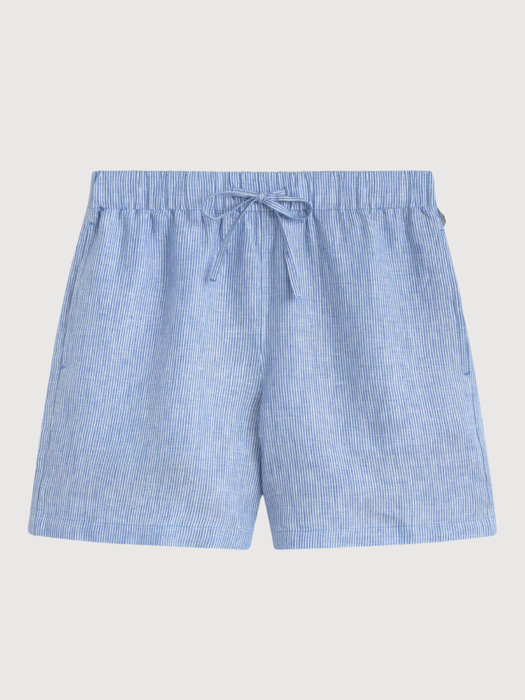 Pantaloncini Eras Stripes Donna Bianco Sporco Blu | Ecoalf