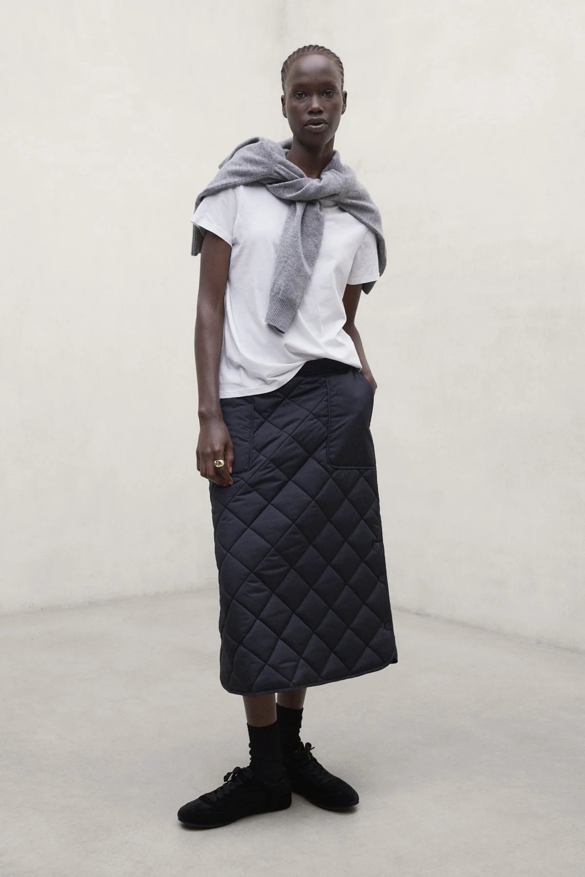 Rock Nubi Rhomb Marine Schwarz für Damen | ECOALF