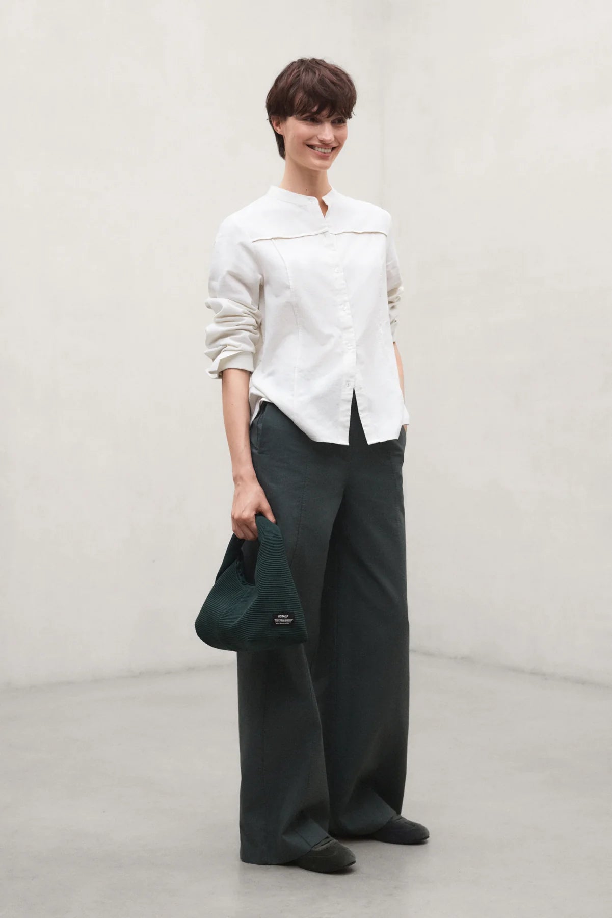 Sierra Women's Cotton Trousers Dark Khaki | ECOALF