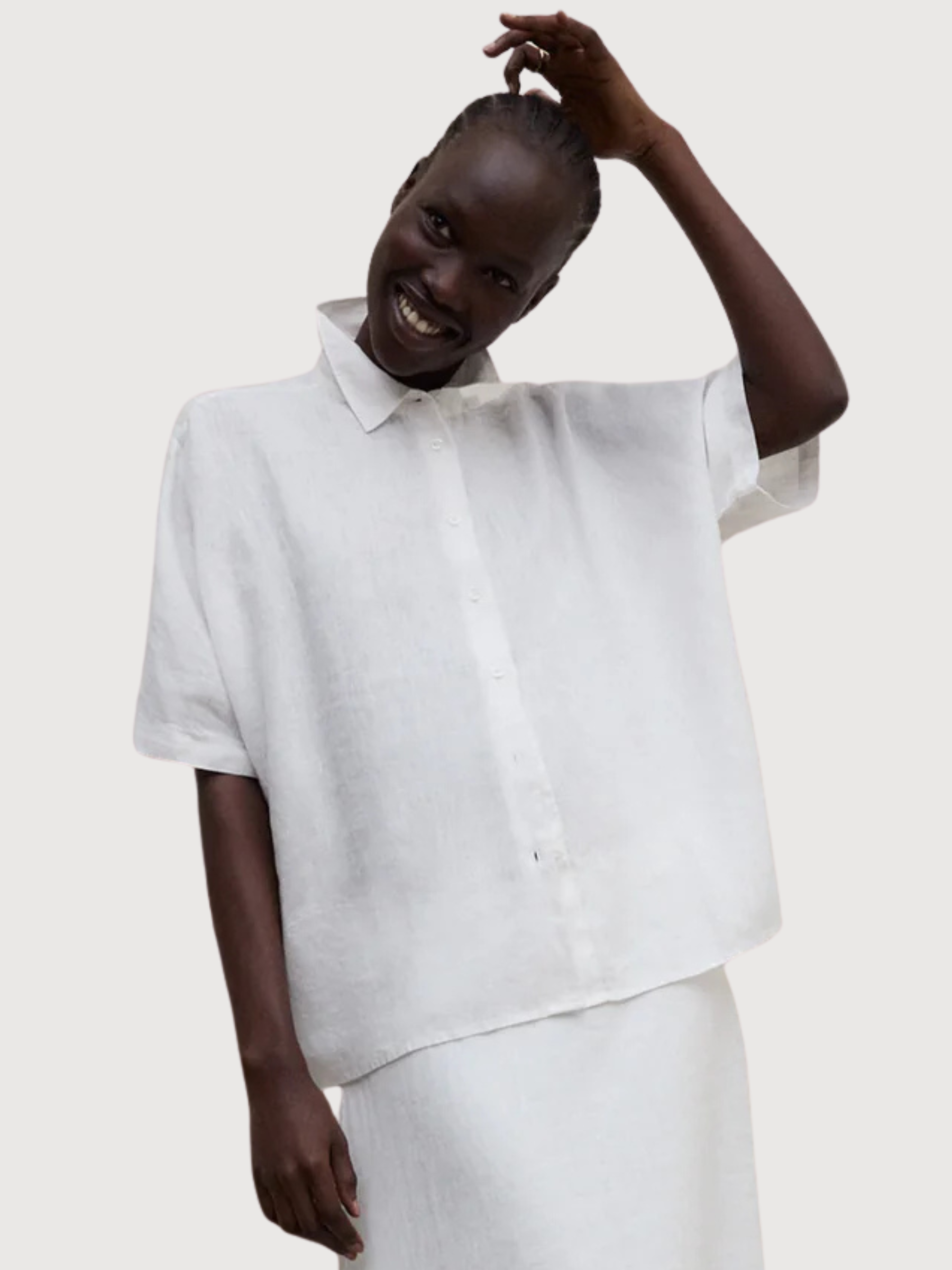 CAMICIA MELANIA DONNA BIANCA | Ecoalf