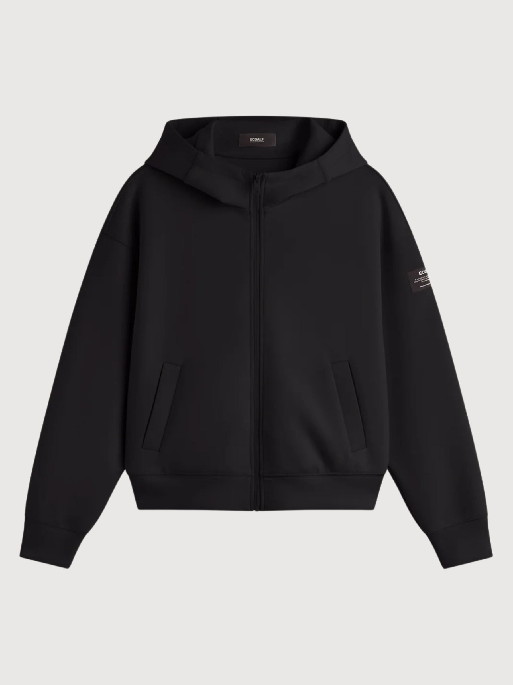 Sweater with zip arica black | ECOALF