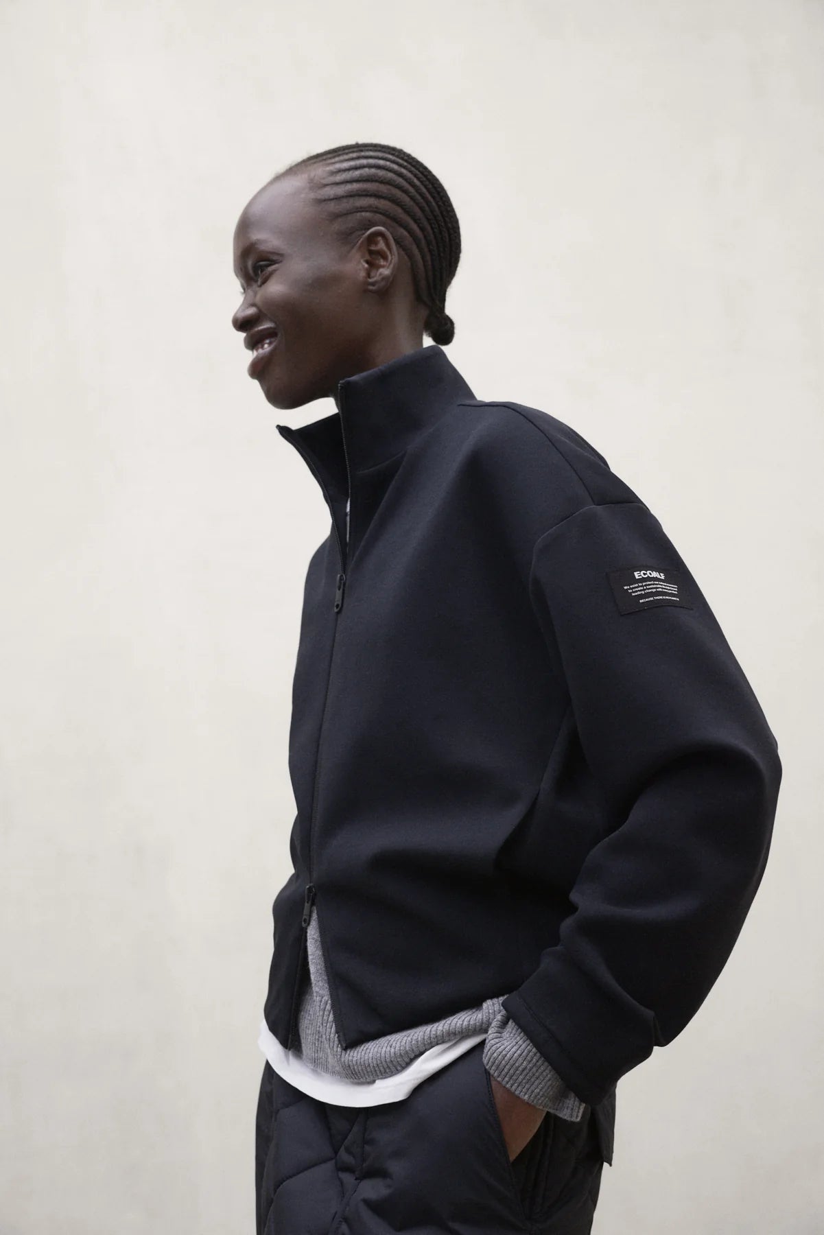 Sweatshirt Austin Navy Black for Women | ECOALF