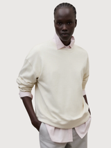 Felpa Godoy Donna Ecrù Cotone | Ecoalf