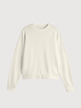 Felpa Godoy Donna Ecrù Cotone | Ecoalf