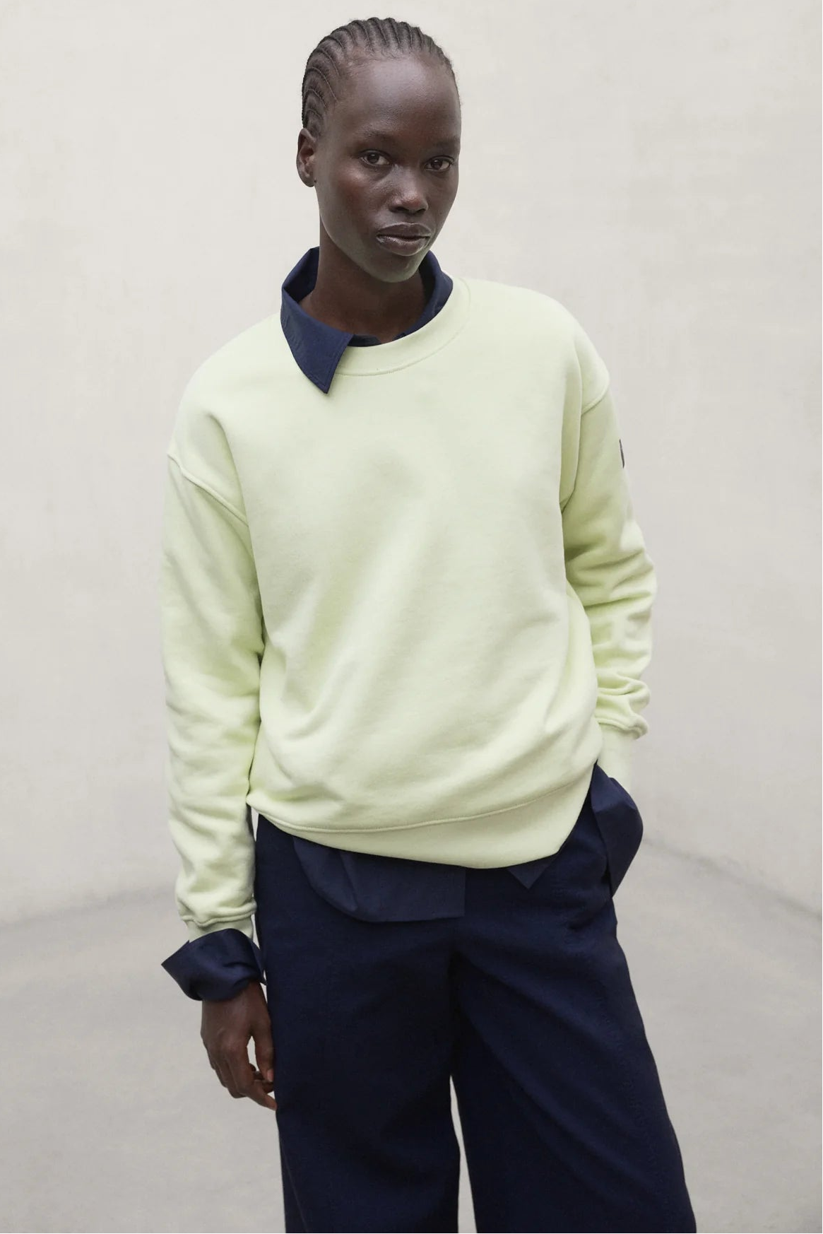 Godoy Women's Sweatshirt Soft Lime | ECOALF