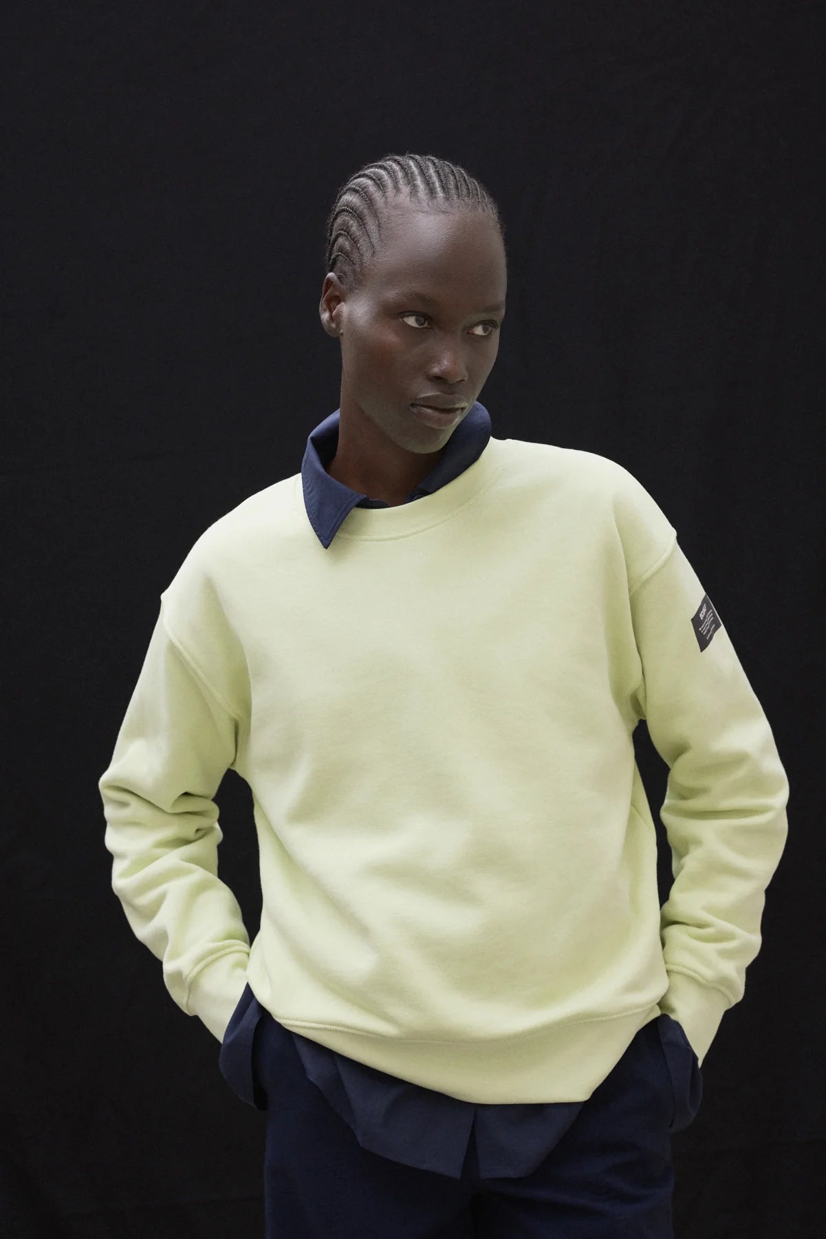 Godoy Women's Sweatshirt Soft Lime | ECOALF