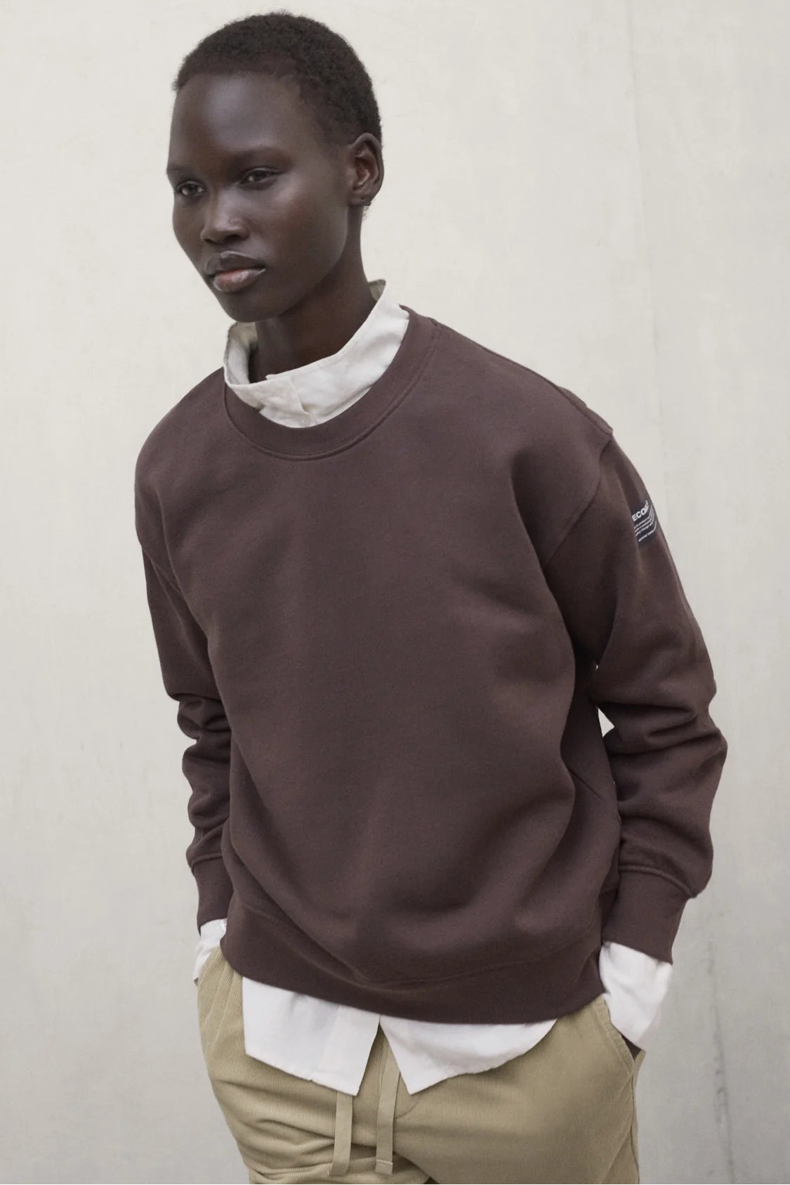 Godoy Women's Sweatshirt Dark Chocolate | ECOALF