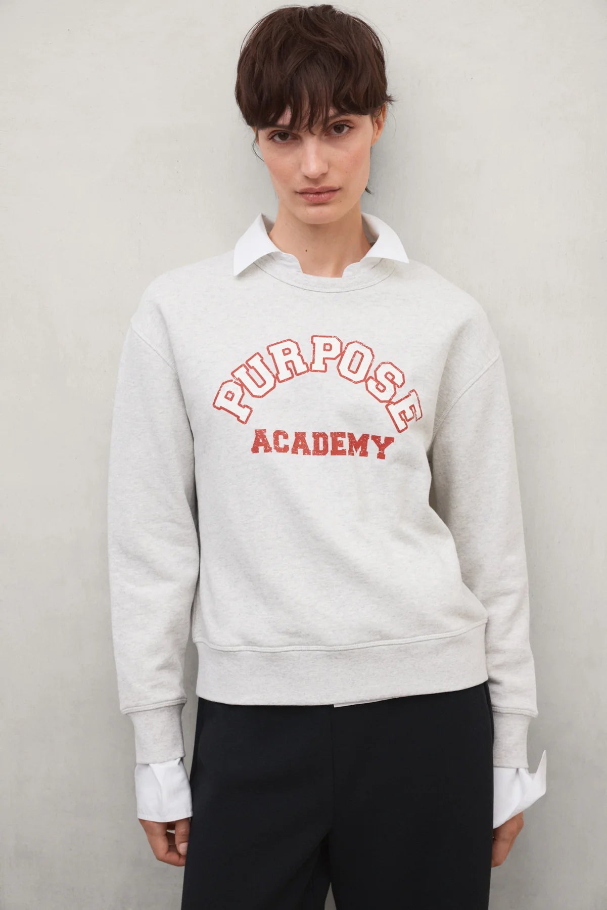 Purpose Women's Sweatshirt Oat Melange | ECOALF