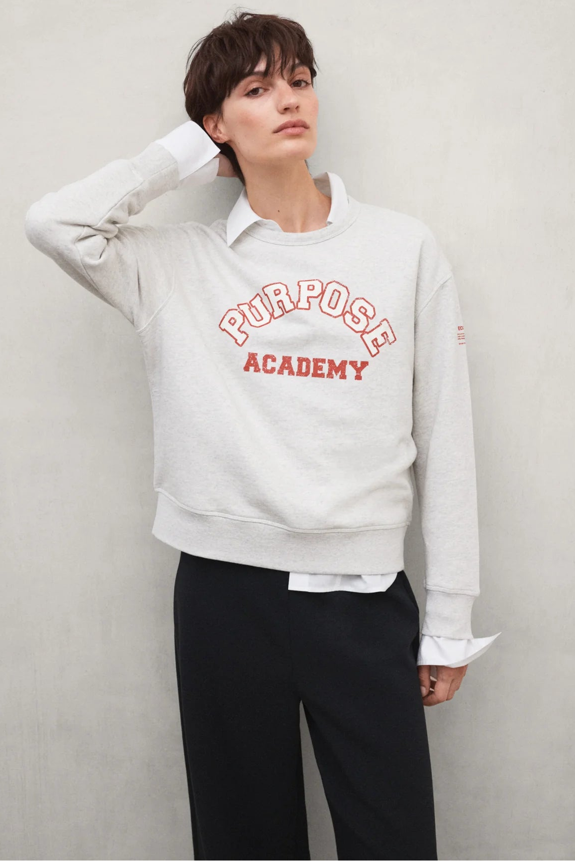 Purpose Women's Sweatshirt Oat Melange | ECOALF