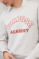 Purpose Women's Sweatshirt Oat Melange | ECOALF