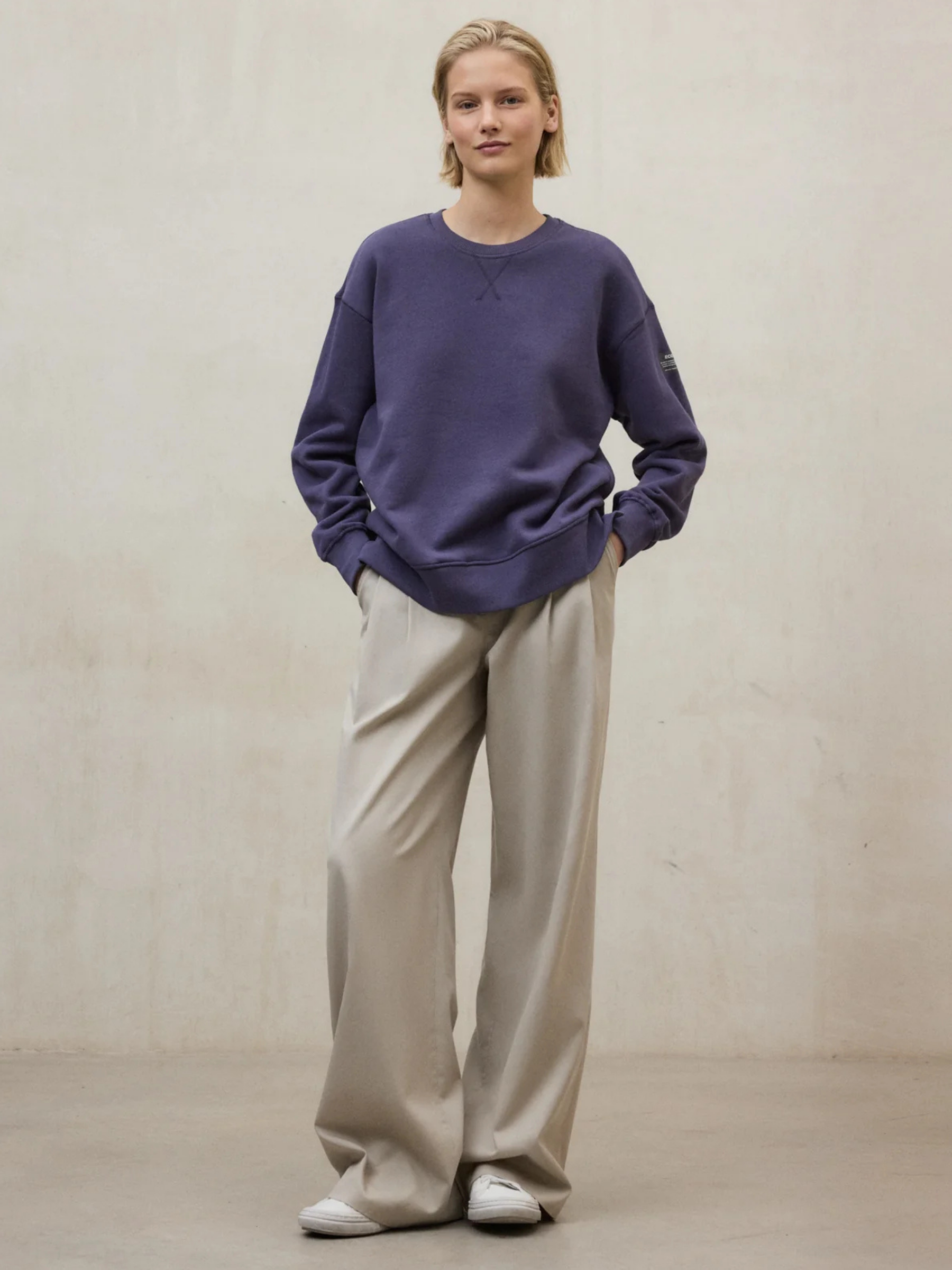 Sweater Storm Purple Organic Cotton | ECOALF
