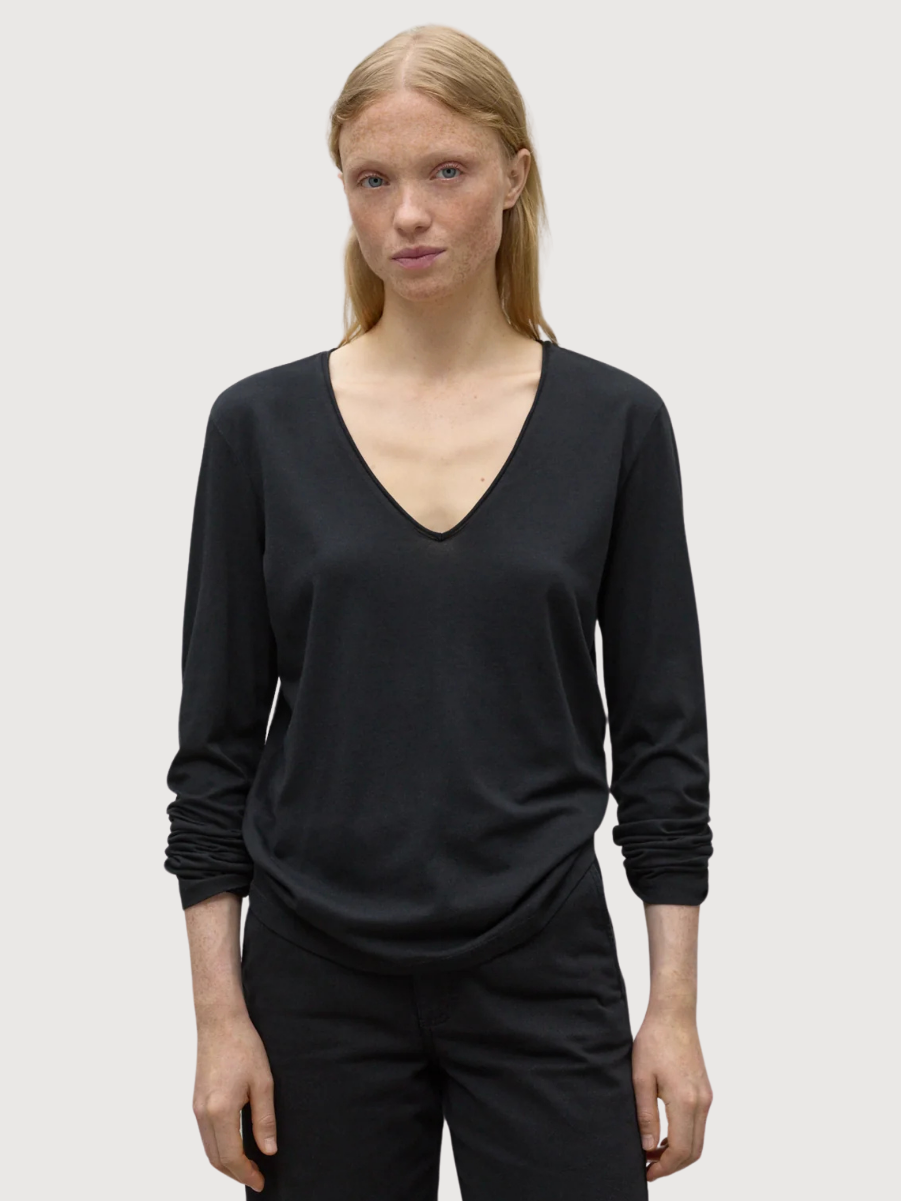 Beaalf Langarm T-Shirt Schwarz Damen  | Ecoalf