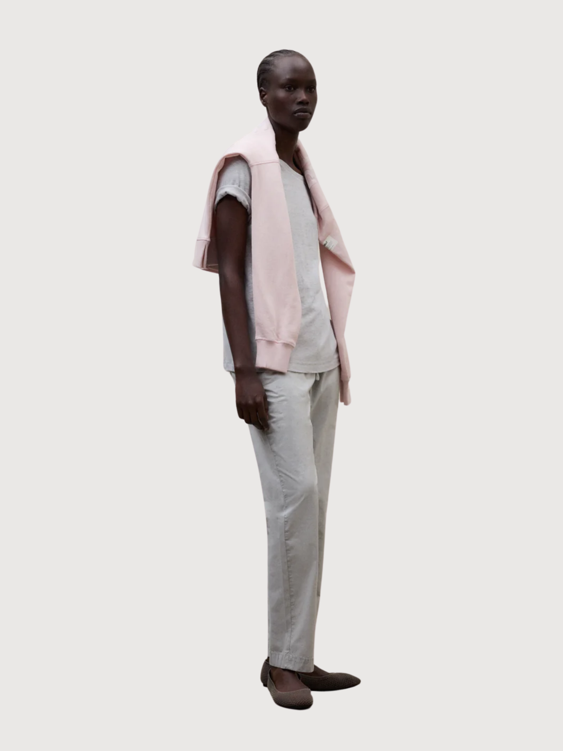 T-SHIRT LANE DONNA Grigio Ghiaccio | ECOALF