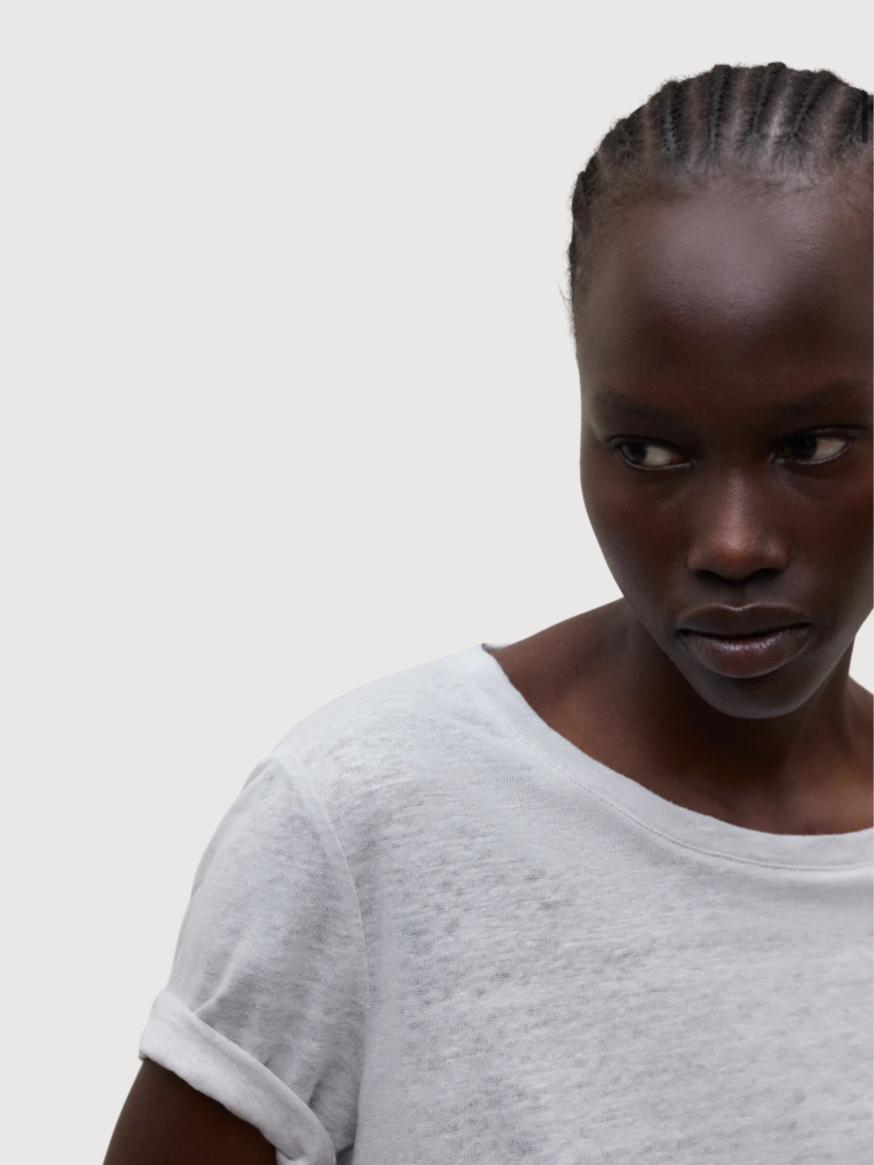 T-SHIRT LANE DONNA Grigio Ghiaccio | ECOALF