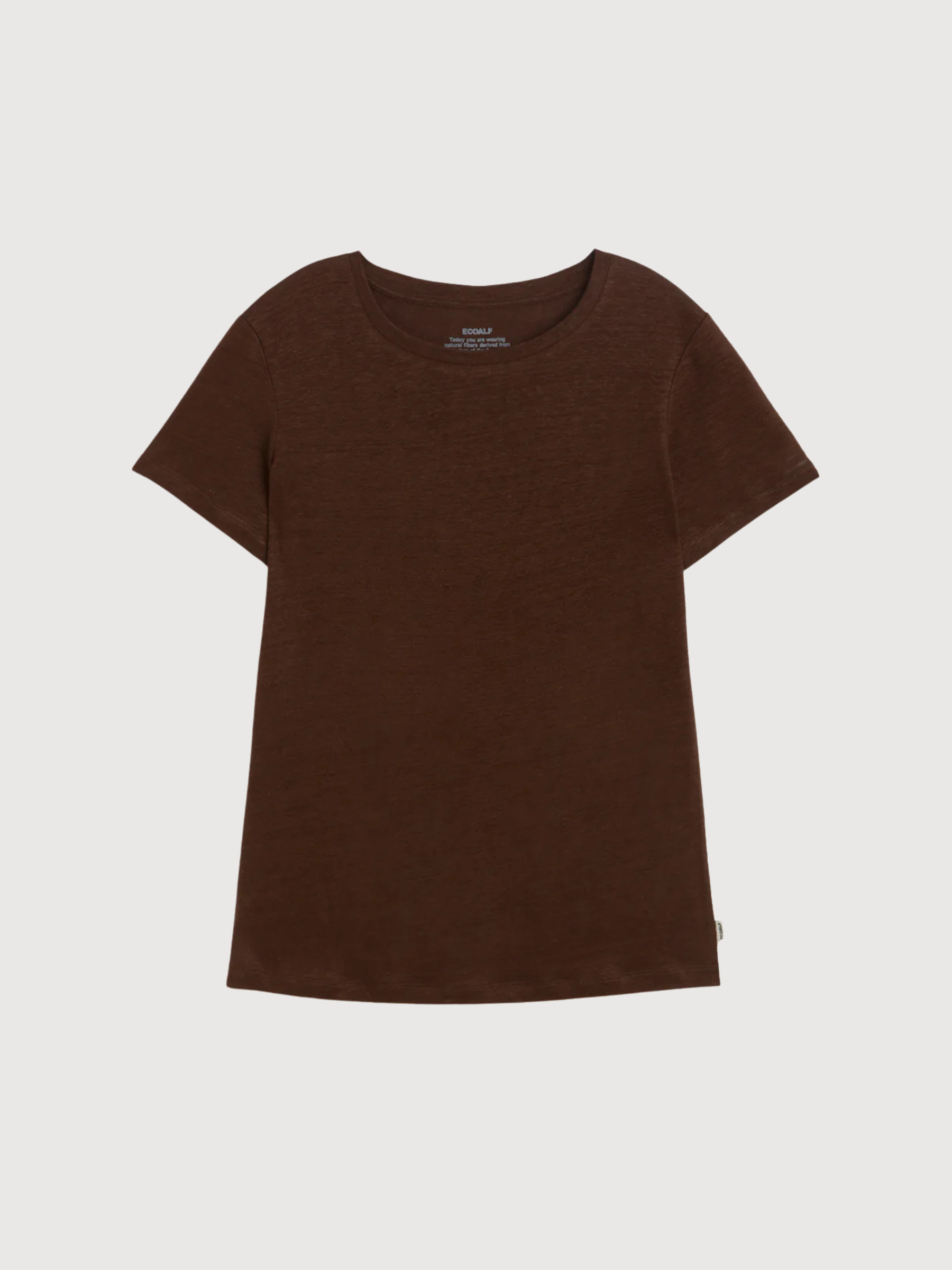 T-shirt Lane Woman Cocoa Linen | Ecoalf