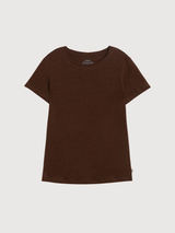 T-shirt Lane Woman Cocoa Linen | Ecoalf