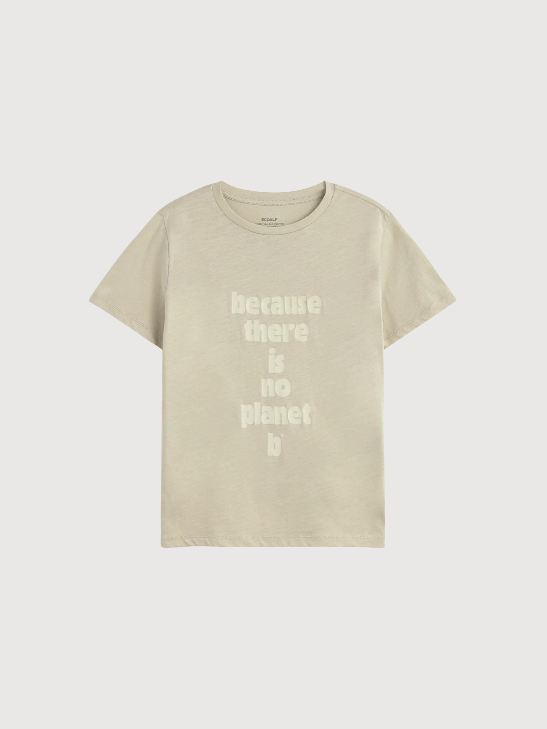 T-shirt Ronda da donna in cotone color pietra | ECOALF