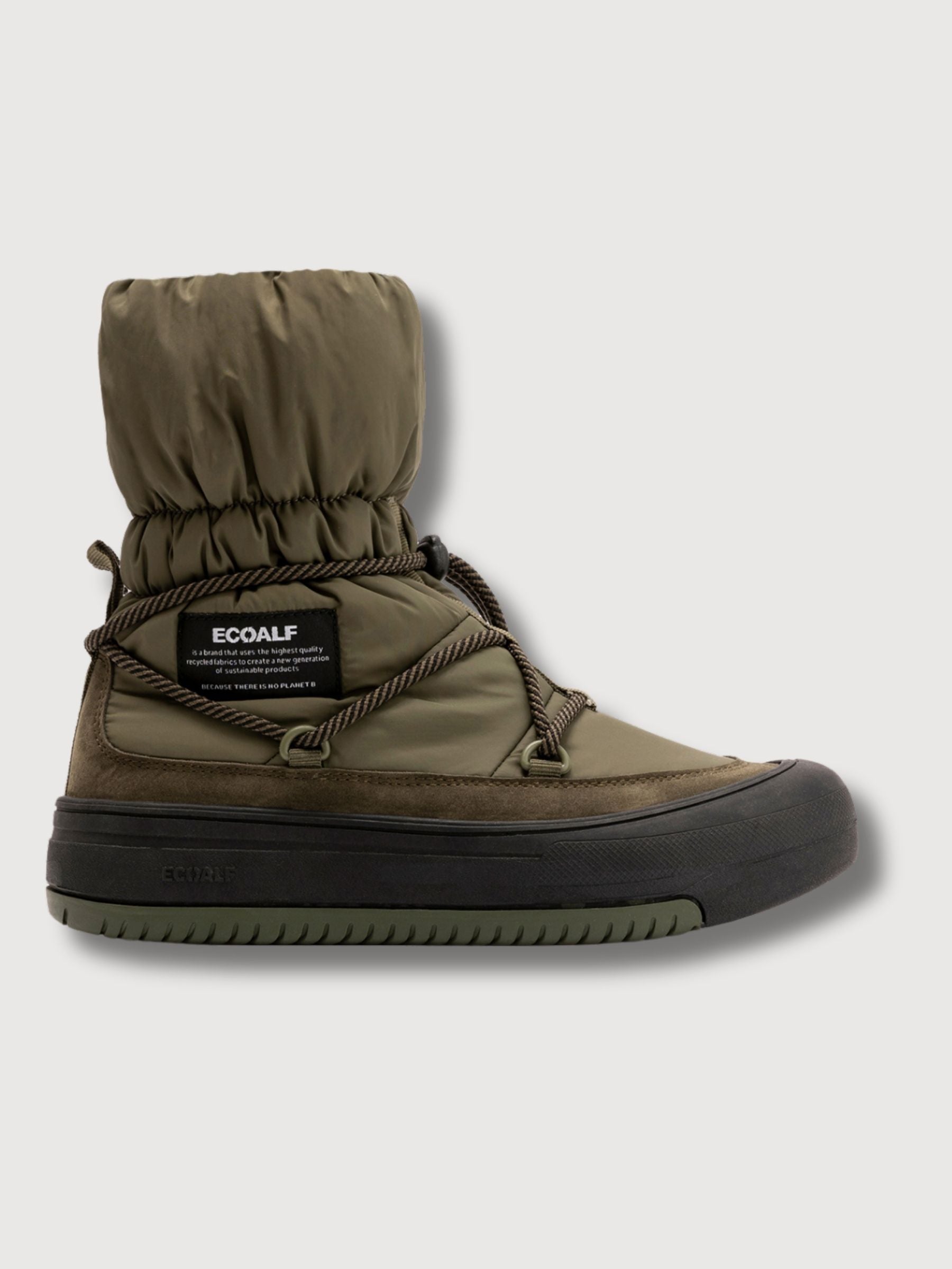 Beringalf Deep Khaki Woman Boots | Ecoalf