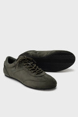 Dallas Women's Velvet Sneakers Dark Khaki | ECOALF