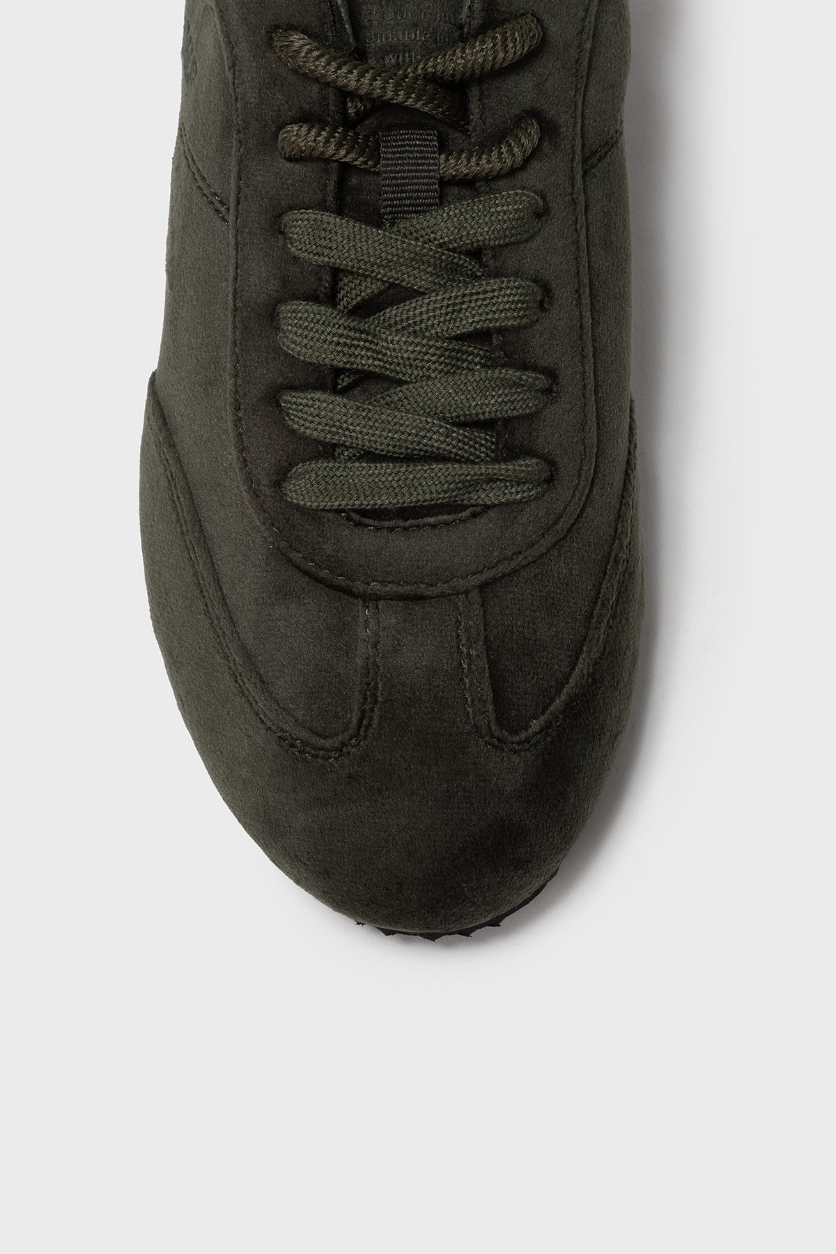 Dallas Women's Velvet Sneakers Dark Khaki | ECOALF
